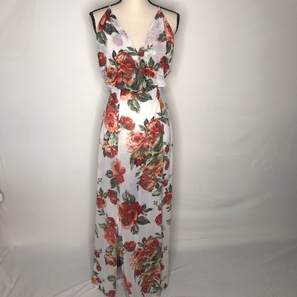 Beautiful Floral Flowy Maxi Dress